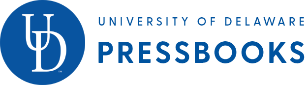 Logo for University of Delaware Pressbooks