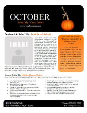 Newsletter templates add visual appeal